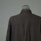 BIEK VERSTAPPEN ビークファースタッペン / 23SS 新品 Long Shirt Coat With Pockets / シャツコート / size Mud Dark(Hand Dyed)