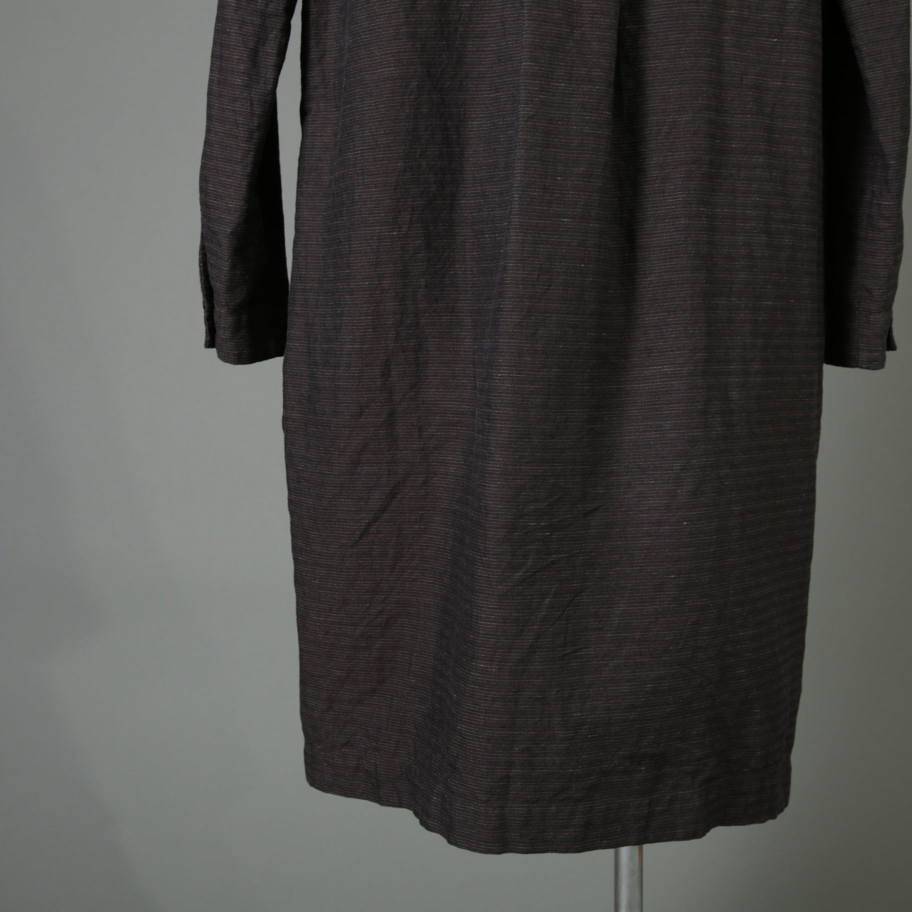 BIEK VERSTAPPEN ビークファースタッペン / 23SS 新品 Long Shirt Coat With Pockets / シャツコート / size Mud Dark(Hand Dyed)