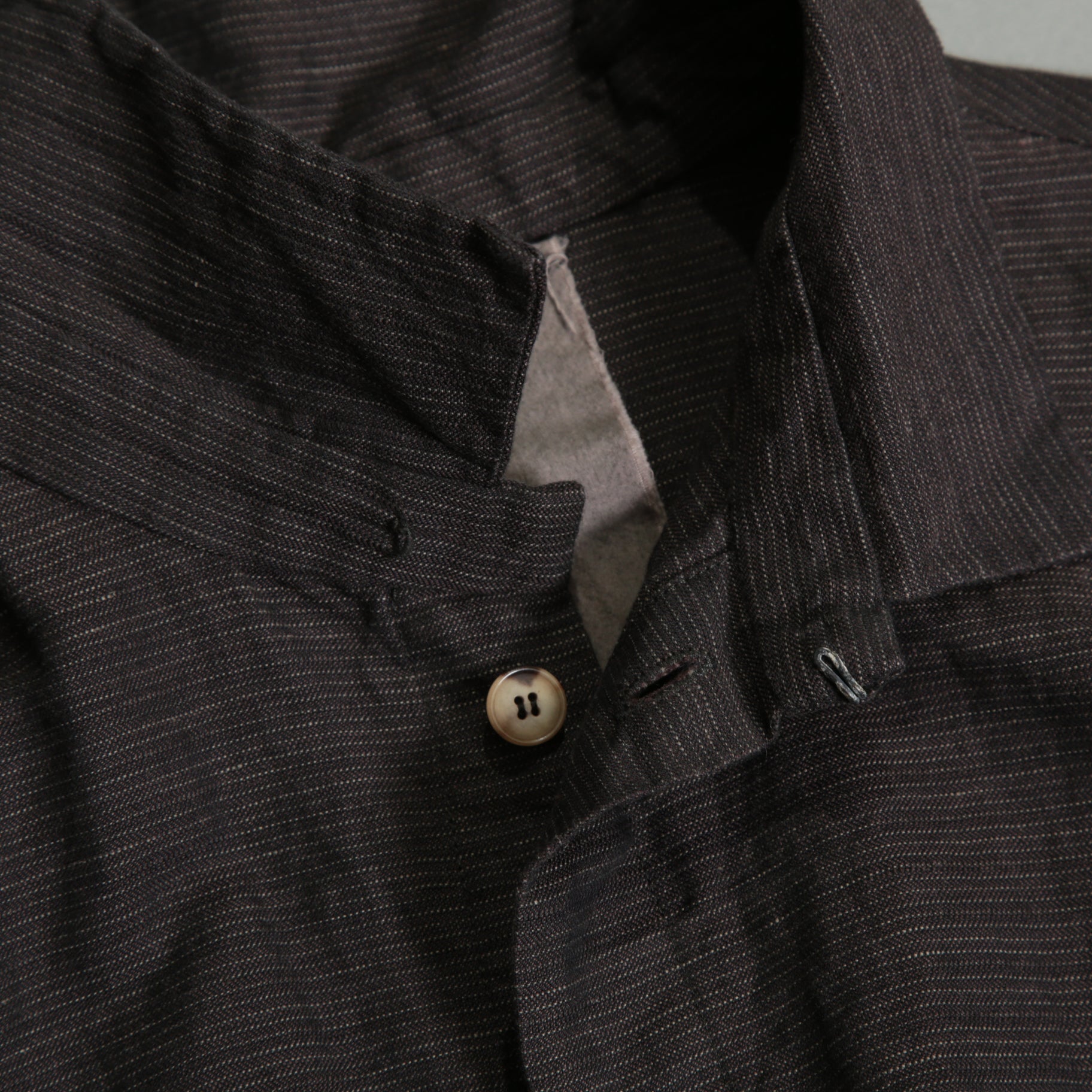 BIEK VERSTAPPEN ビークファースタッペン / 23SS 新品 Long Shirt Coat With Pockets / シャツコート / size Mud Dark(Hand Dyed)