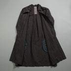 BIEK VERSTAPPEN ビークファースタッペン / 23SS 新品 Long Shirt Coat With Pockets / シャツコート / size Mud Dark(Hand Dyed)