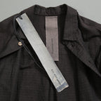 BIEK VERSTAPPEN ビークファースタッペン / 23SS 新品 Long Shirt Coat With Pockets / シャツコート / size Mud Dark(Hand Dyed)