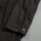 BIEK VERSTAPPEN ビークファースタッペン / 23SS 新品 Long Shirt Coat With Pockets / シャツコート / size Mud Dark(Hand Dyed)