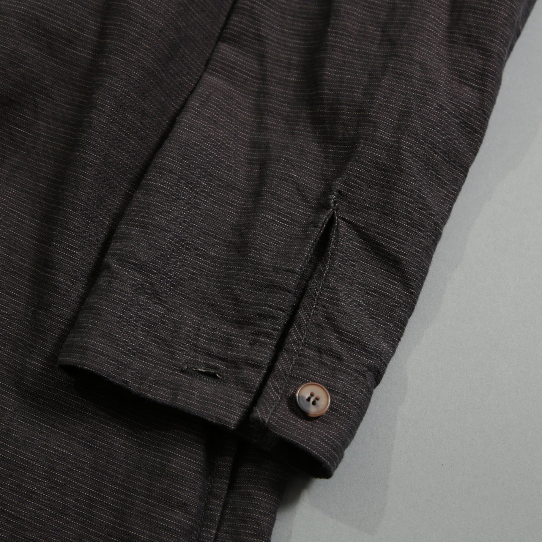 BIEK VERSTAPPEN ビークファースタッペン / 23SS 新品 Long Shirt Coat With Pockets / シャツコート / size Mud Dark(Hand Dyed)