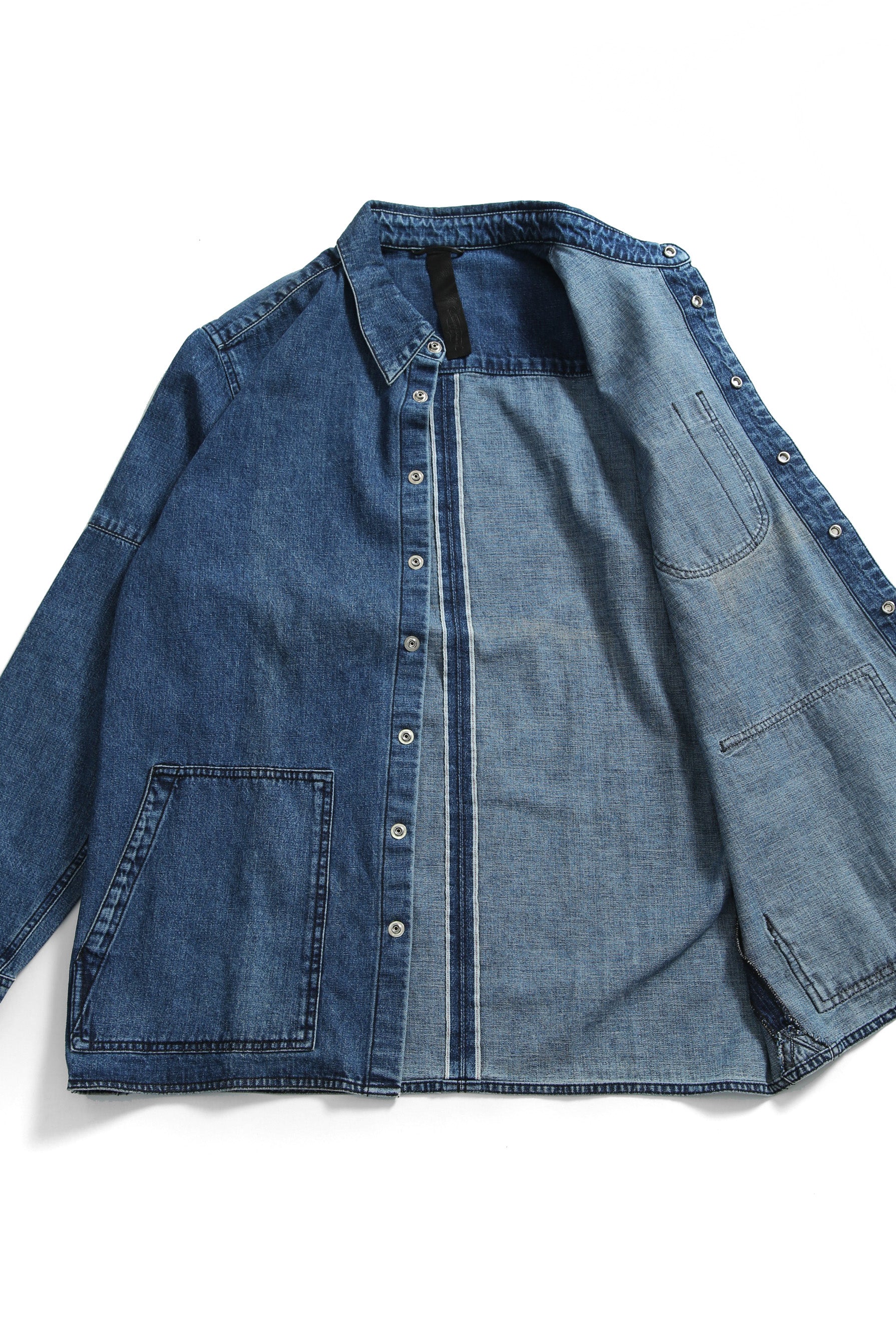 新品 Chrome Harts クロムハーツ LAST BITE ラストバイト / クロスボール ボタン デニム カバーオール 長袖シャツ / M メンズ 国内正規品