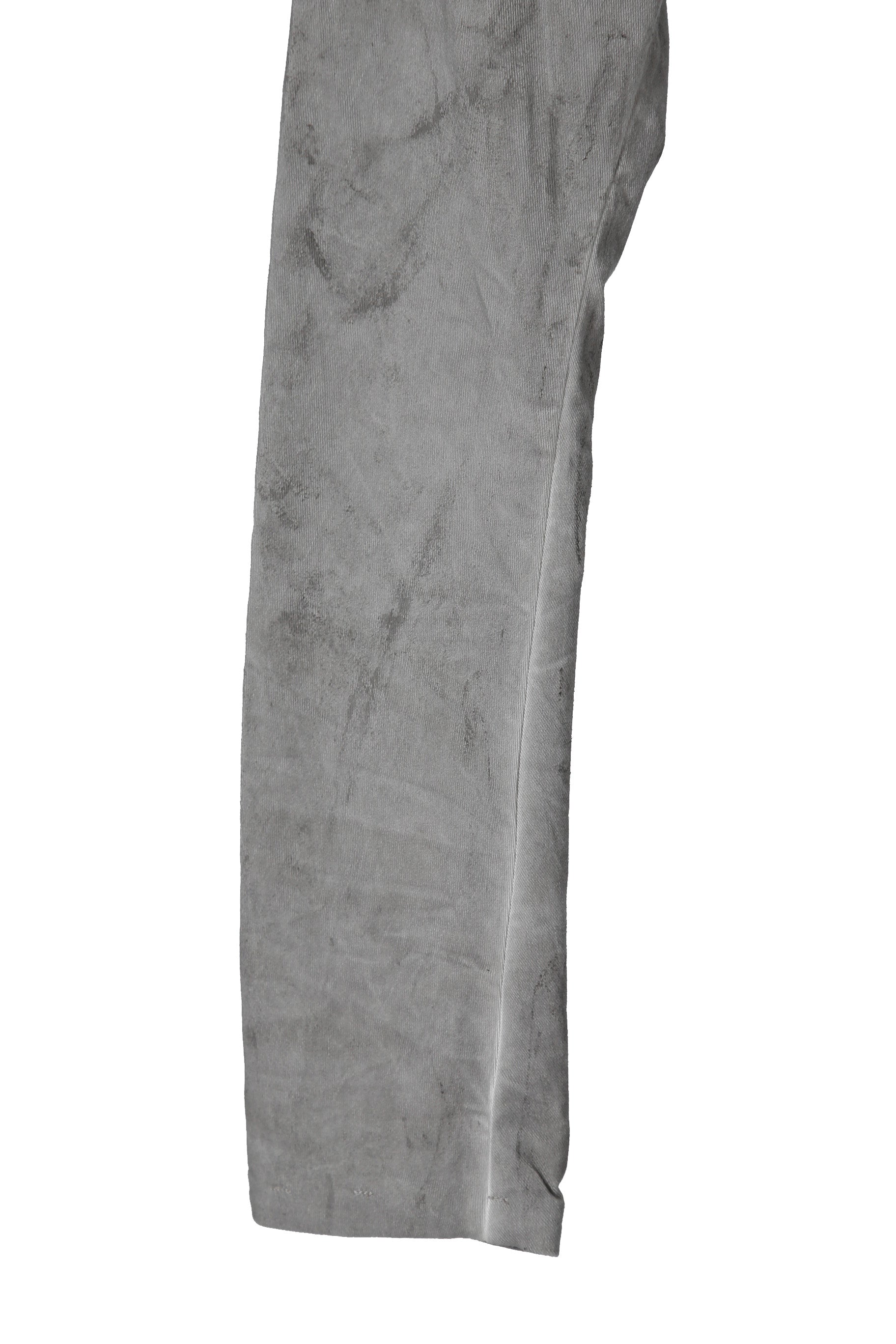BORIS BIDJAN SABERI ボリス ビジャン サベリ / TIGHT FIT PANTS / ACID DYED & BODY MOLDED "P13.TF-F1603K" (ACID GREY)