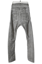 BORIS BIDJAN SABERI ボリス ビジャン サベリ / TIGHT FIT PANTS / ACID DYED & BODY MOLDED "P13.TF-F1603K" (ACID GREY)