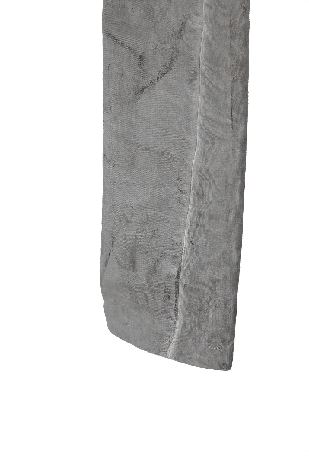 BORIS BIDJAN SABERI ボリス ビジャン サベリ / TIGHT FIT PANTS / ACID DYED & BODY MOLDED "P13.TF-F1603K" (ACID GREY)