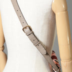 FENDI フェンディ / 美品 selleriaセレリア ピーカブー ミディアム  / カーフレザー / スカーフ付き / クリーム x グレー x ピンク x ゴールド（金具）