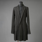 m.a + エムエークロス / 24SS 美品 チェスターコート / コットン ミディアム ジャージ / J120/VL-MJP1 / size 48 (CARBON) maurizio amadei ロングジャケット