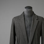 m.a + エムエークロス / 24SS 美品 チェスターコート / コットン ミディアム ジャージ / J120/VL-MJP1 / size 48 (CARBON) maurizio amadei ロングジャケット
