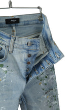 美品 Amiri アミリ / Hand Painted Skinny Jeans ハンドペインテッド リペア加工 ストレッチスキニーデニム パンツ / size 29 (S) MX1