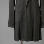 m.a + エムエークロス / 24SS 美品 チェスターコート / コットン ミディアム ジャージ / J120/VL-MJP1 / size 48 (CARBON) maurizio amadei ロングジャケット