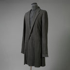 m.a + エムエークロス / 24SS 美品 チェスターコート / コットン ミディアム ジャージ / J120/VL-MJP1 / size 48 (CARBON) maurizio amadei ロングジャケット