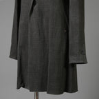 m.a + エムエークロス / 24SS 美品 チェスターコート / コットン ミディアム ジャージ / J120/VL-MJP1 / size 48 (CARBON) maurizio amadei ロングジャケット