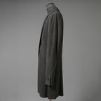 m.a + エムエークロス / 24SS 美品 チェスターコート / コットン ミディアム ジャージ / J120/VL-MJP1 / size 48 (CARBON) maurizio amadei ロングジャケット