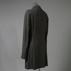 m.a + エムエークロス / 24SS 美品 チェスターコート / コットン ミディアム ジャージ / J120/VL-MJP1 / size 48 (CARBON) maurizio amadei ロングジャケット