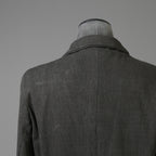 m.a + エムエークロス / 24SS 美品 チェスターコート / コットン ミディアム ジャージ / J120/VL-MJP1 / size 48 (CARBON) maurizio amadei ロングジャケット