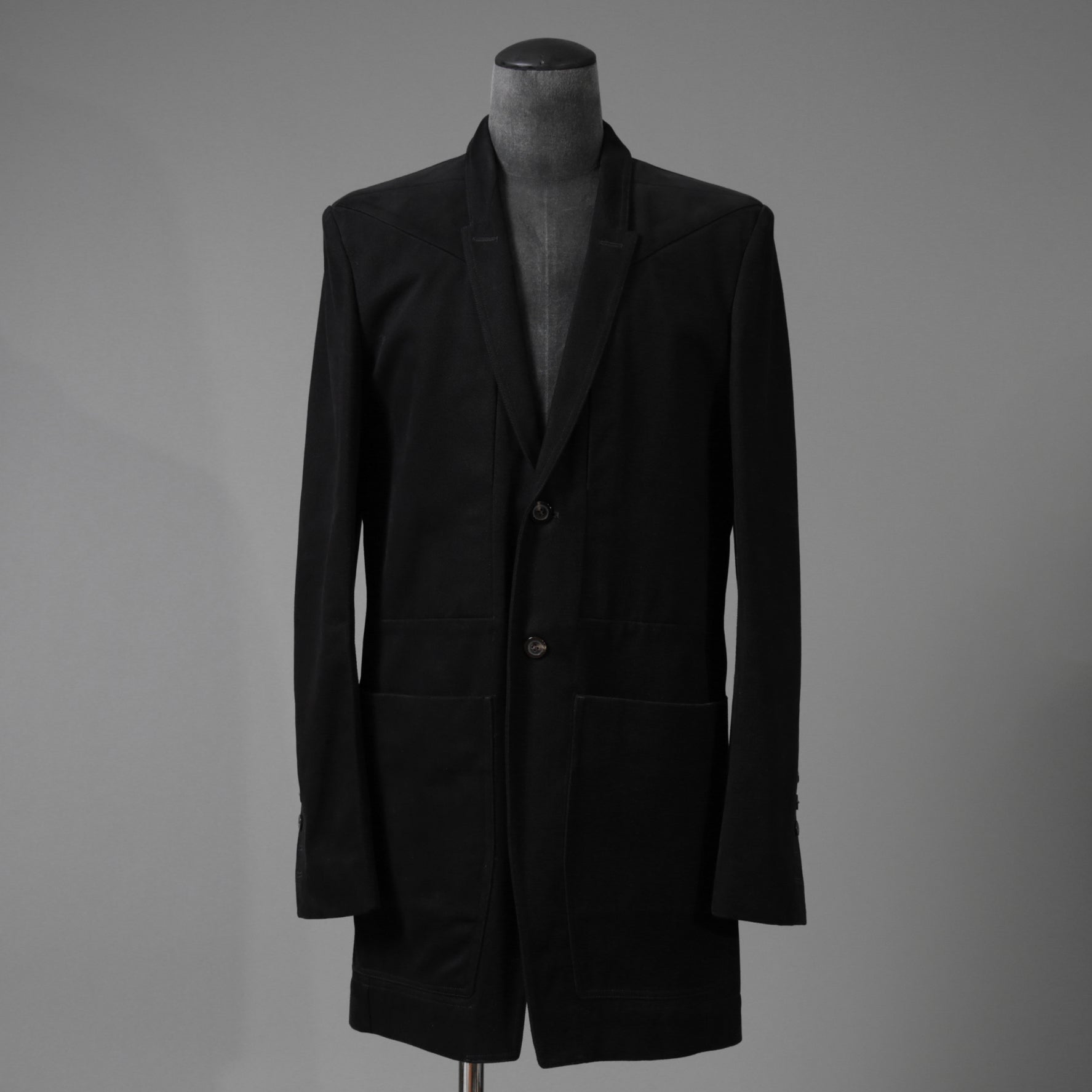 Rick Owens リックオエンス / 22FW STROBE / 美品  FOG LIDO JACKET リドジャケット mRU02 B2723CF / 起毛コットンツイル / size 48 (BLACK)