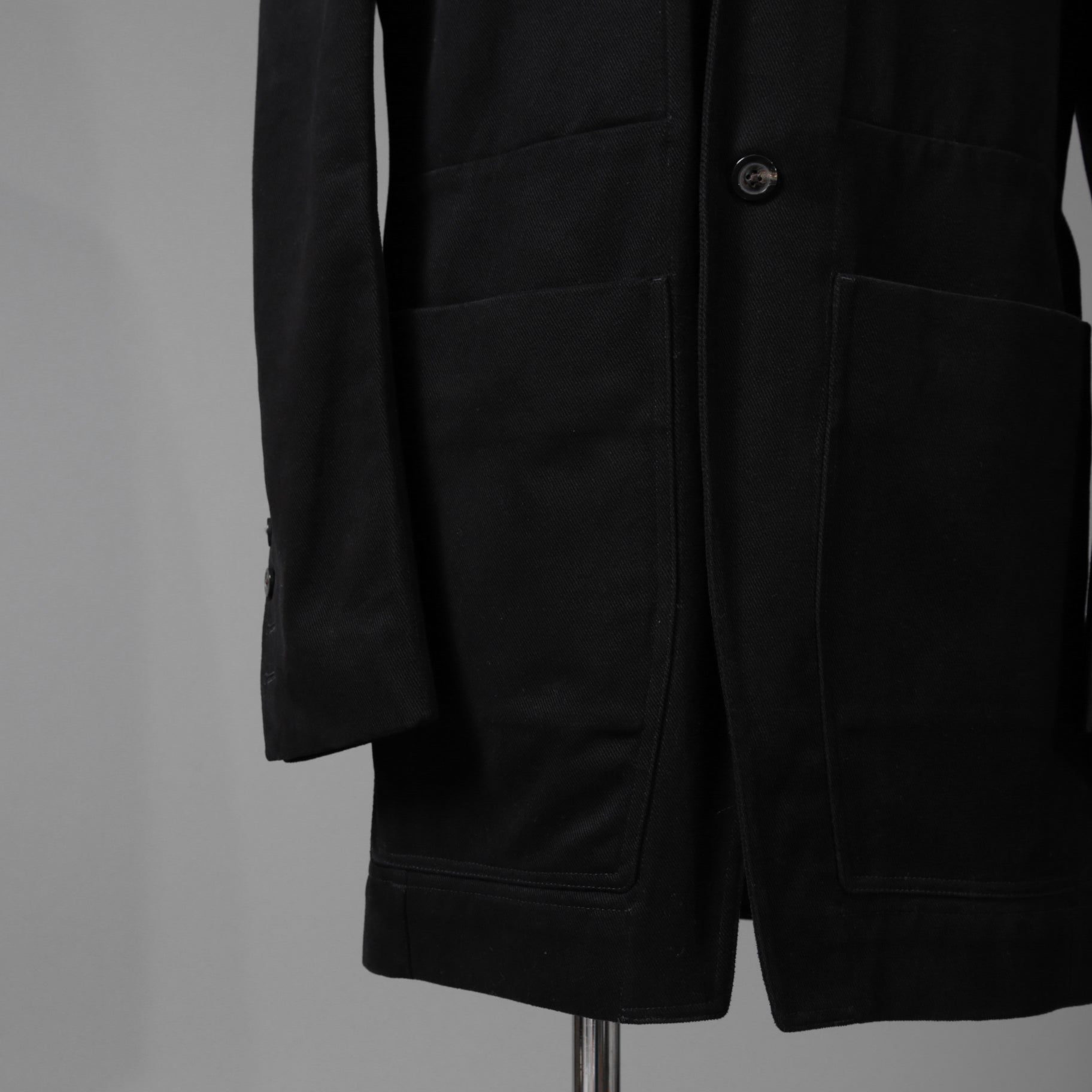 Rick Owens リックオエンス / 22FW STROBE / 美品  FOG LIDO JACKET リドジャケット mRU02 B2723CF / 起毛コットンツイル / size 48 (BLACK)