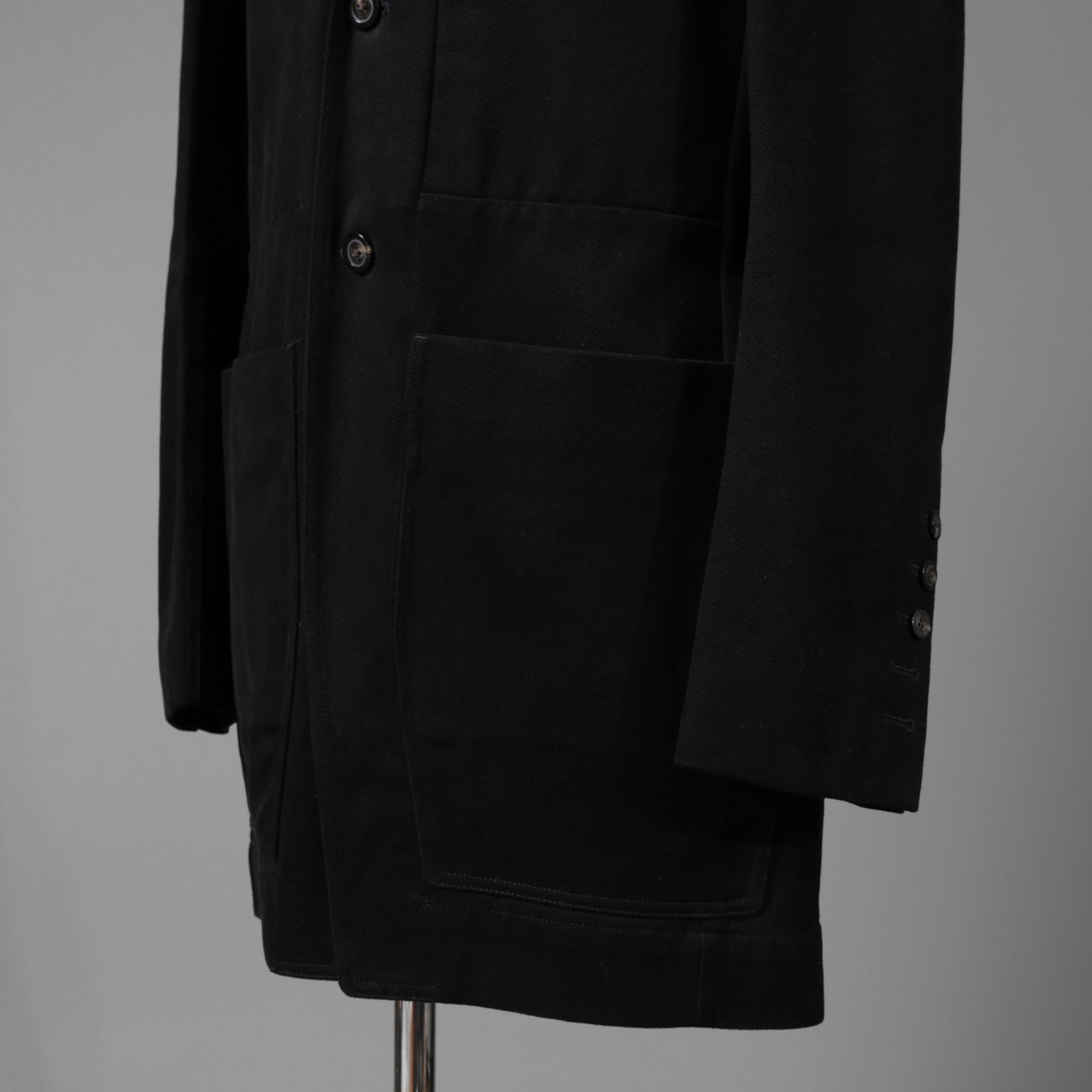 Rick Owens リックオエンス / 22FW STROBE / 美品  FOG LIDO JACKET リドジャケット mRU02 B2723CF / 起毛コットンツイル / size 48 (BLACK)