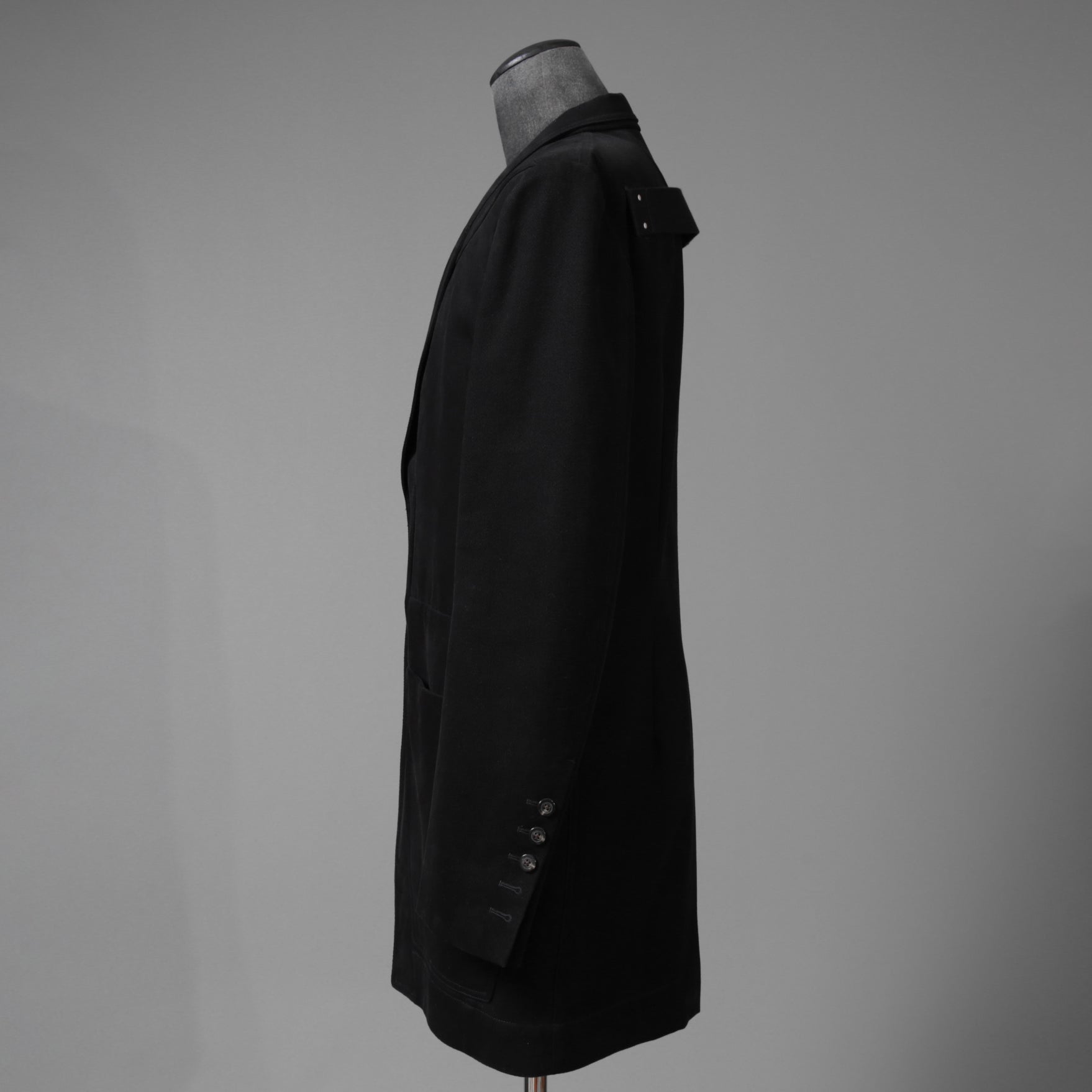 Rick Owens リックオエンス / 22FW STROBE / 美品  FOG LIDO JACKET リドジャケット mRU02 B2723CF / 起毛コットンツイル / size 48 (BLACK)