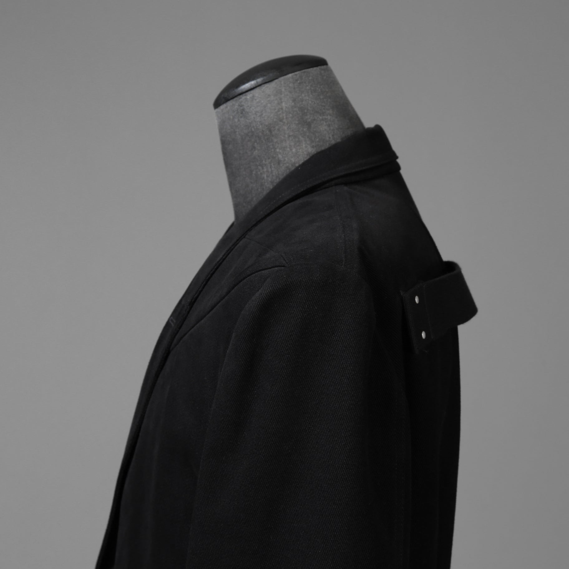 Rick Owens リックオエンス / 22FW STROBE / 美品  FOG LIDO JACKET リドジャケット mRU02 B2723CF / 起毛コットンツイル / size 48 (BLACK)