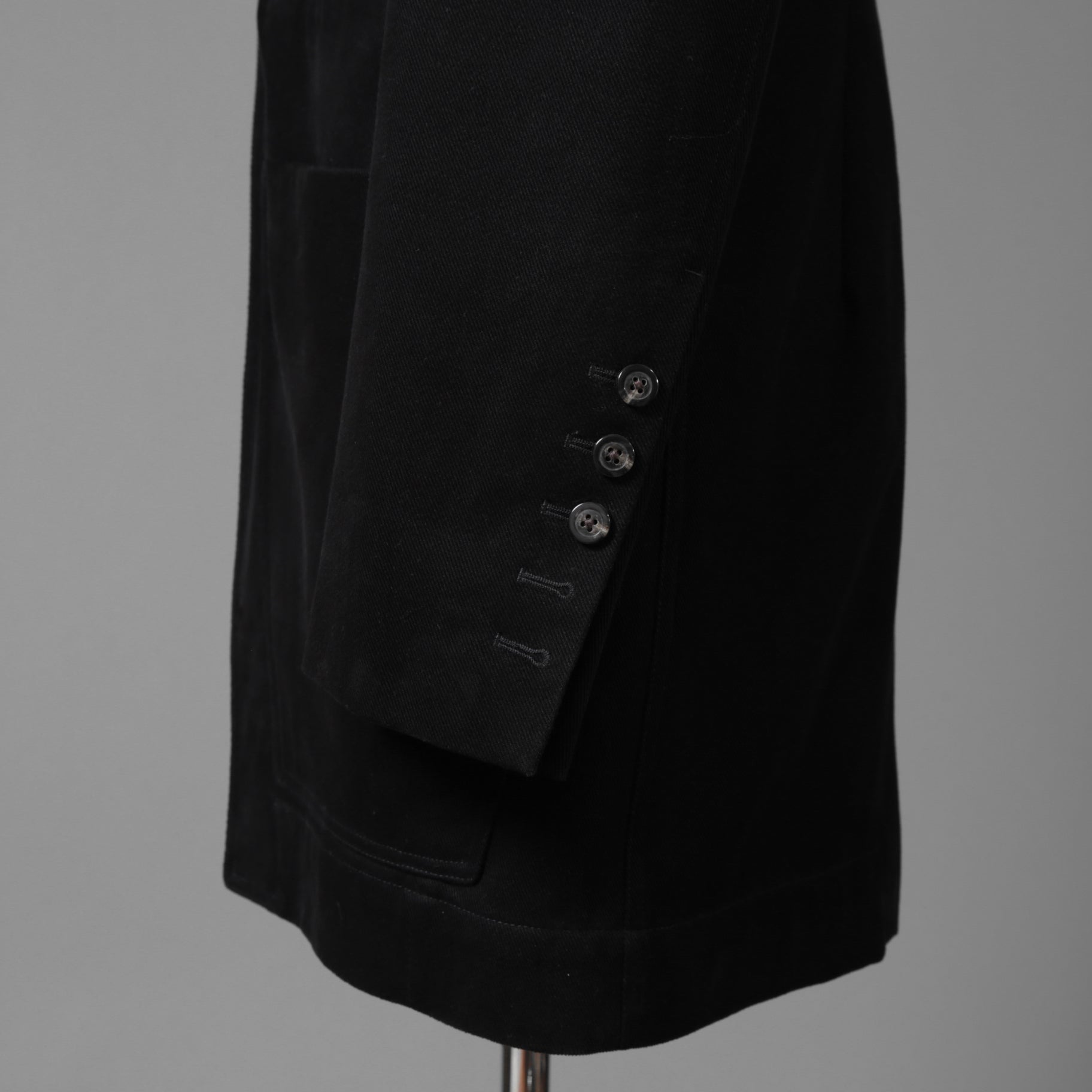 Rick Owens リックオエンス / 22FW STROBE / 美品  FOG LIDO JACKET リドジャケット mRU02 B2723CF / 起毛コットンツイル / size 48 (BLACK)