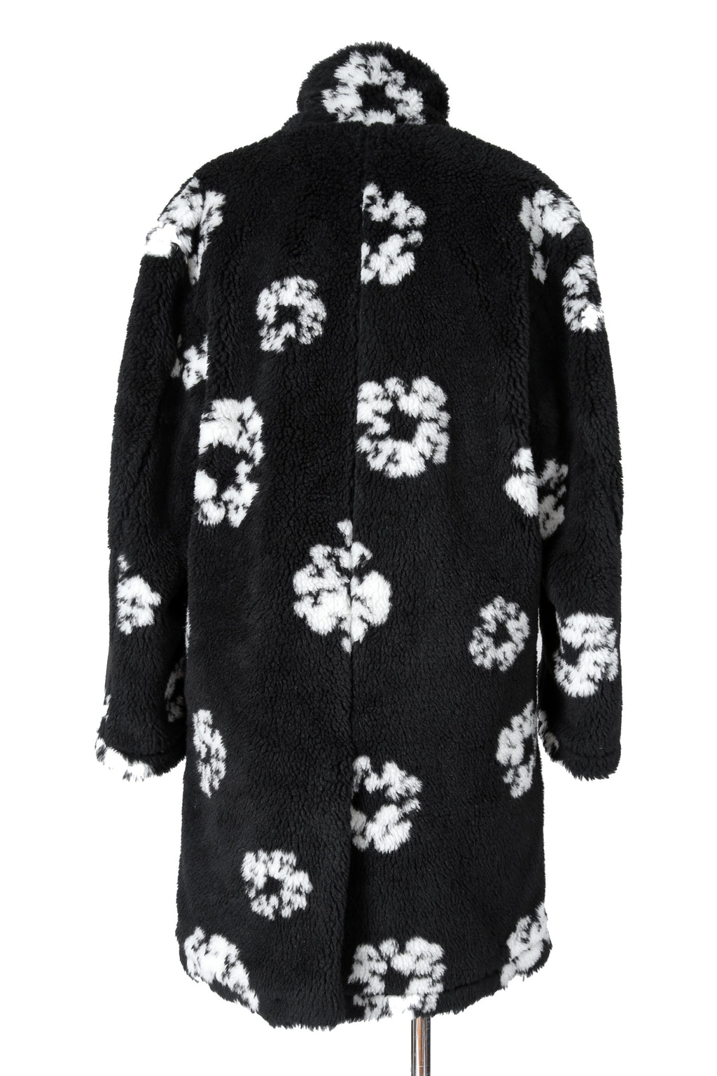 新品 セントマイケル DENIM TEARS x SAINT Mxxxxxx / 24AW COTTON WRTETH Fur Coat / size 2 (Black）ファーコート READYMADE