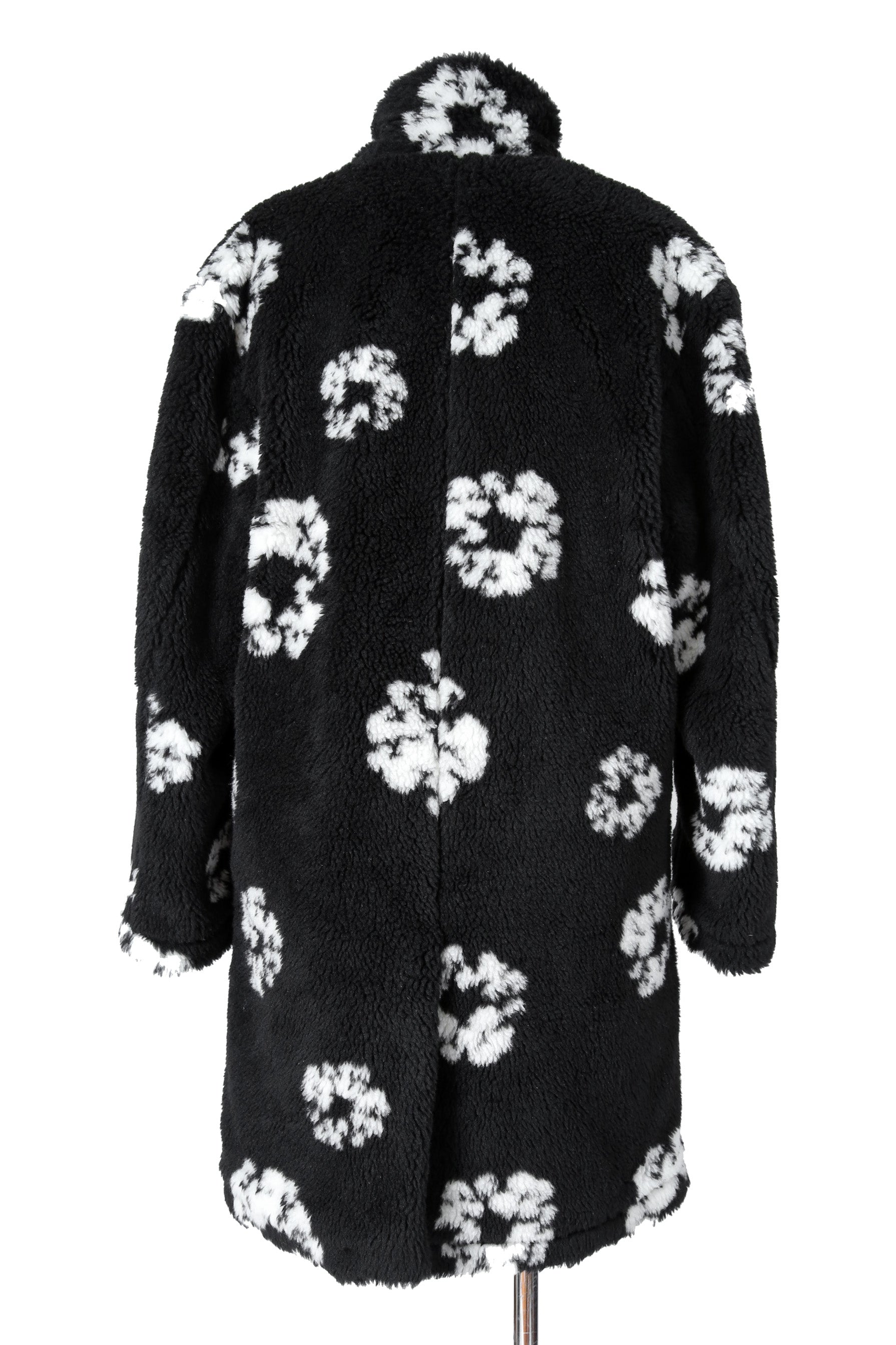 新品 セントマイケル DENIM TEARS x SAINT Mxxxxxx / 24AW COTTON WRTETH Fur Coat / size 2 (Black）ファーコート READYMADE