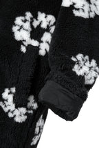 新品 セントマイケル DENIM TEARS x SAINT Mxxxxxx / 24AW COTTON WRTETH Fur Coat / size 2 (Black）ファーコート READYMADE