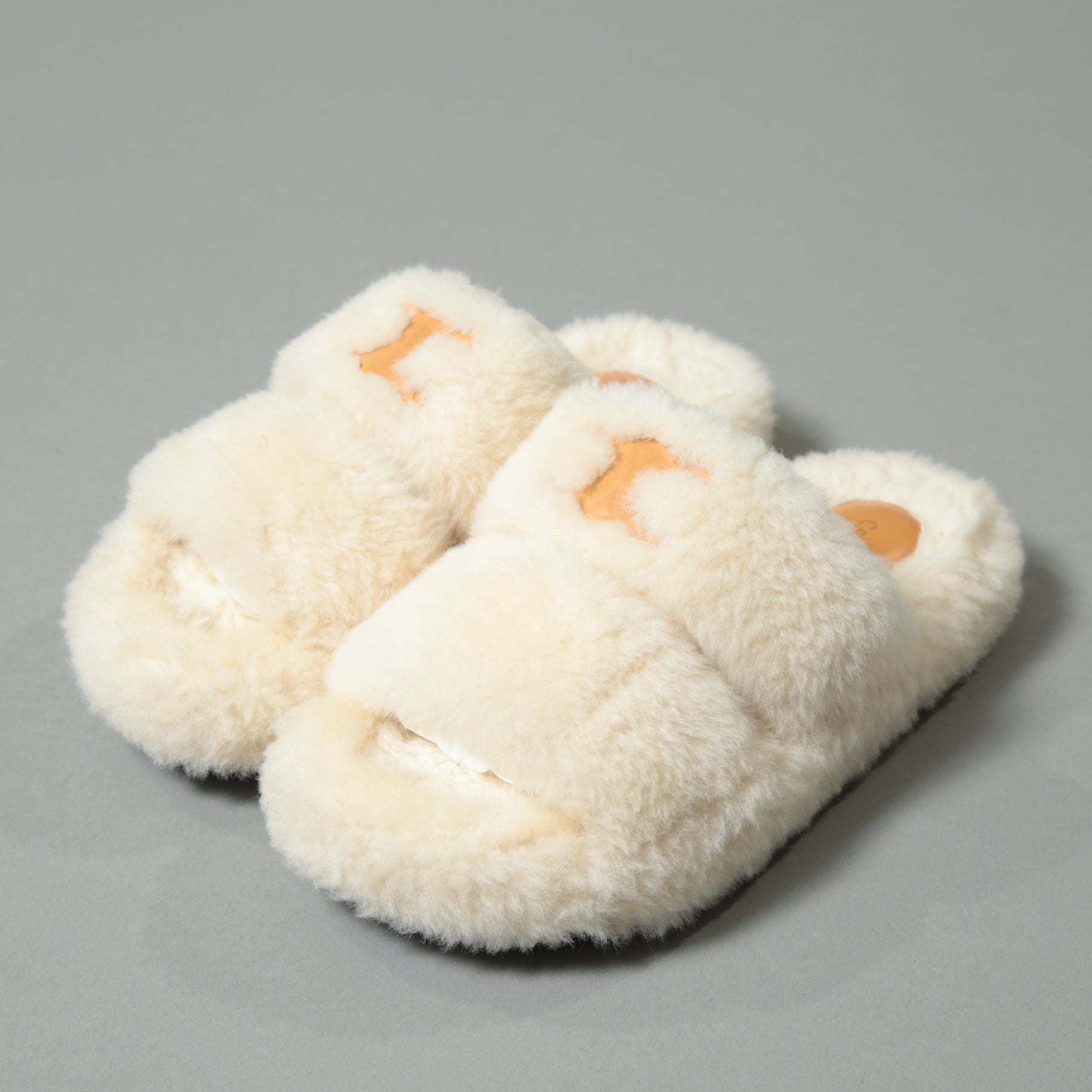 CELINE セリーヌ / SLIDES TRIOMPHE IN SHEARLING スライド トリオンフ