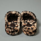 CELINE セリーヌ / 美品 SLIDES TRIOMPHE IN SHEARLING  スライド トリオンフ サンダル / ムートン / size 36 (23cm) レオパード シューズ