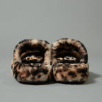 CELINE セリーヌ / 美品 SLIDES TRIOMPHE IN SHEARLING  スライド トリオンフ サンダル / ムートン / size 36 (23cm) レオパード シューズ