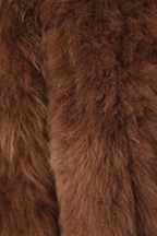 希少 極美品 CELINE セリーヌ / 2020年 秋冬 / 定価94.6万 / エディ 期 / カシミヤ ムートン ボレロ / size 34 (BROWN) ジャケット