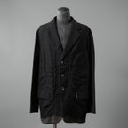 ZIGGY CHEN ジギーチェン / 24AW 美品 Raw-Edge Shoulders Three Button Jacket / ジャケット / 0M2430906 / size 46 (BLACK)