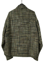 新品 READYMADE レディメイド / 21AW Tweed Shirt Jacket / RE-MX-KH-00-00-189 / size 2 (KHAKAI) シャネル ツイード ジャケット