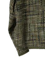 新品 READYMADE レディメイド / 21AW Tweed Shirt Jacket / RE-MX-KH-00-00-189 / size 2 (KHAKAI) シャネル ツイード ジャケット