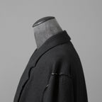 ZIGGY CHEN ジギーチェン / 24AW 美品 Raw-Edge Shoulders Three Button Jacket / ジャケット / 0M2430906 / size 46 (BLACK)