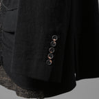ZIGGY CHEN ジギーチェン / 24AW 美品 Raw-Edge Shoulders Three Button Jacket / ジャケット / 0M2430906 / size 46 (BLACK)