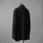 ZIGGY CHEN ジギーチェン / 24AW 美品 Raw-Edge Shoulders Three Button Jacket / ジャケット / 0M2430906 / size 46 (BLACK)