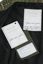 新品 READYMADE レディメイド / 21AW Tweed Shirt Jacket / RE-MX-KH-00-00-189 / size 2 (KHAKAI) シャネル ツイード ジャケット