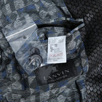 美品 ランバン LANVIN COLLECTION / 希少 パイソン型押し ラムレザー ジャケット カーコート スタンドカラー / size 48 黒