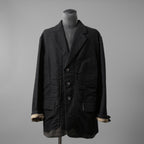 ZIGGY CHEN ジギーチェン / 24AW 美品 Raw-Edge Shoulders Three Button Jacket / ジャケット / 0M2430906 / size 46 (BLACK)