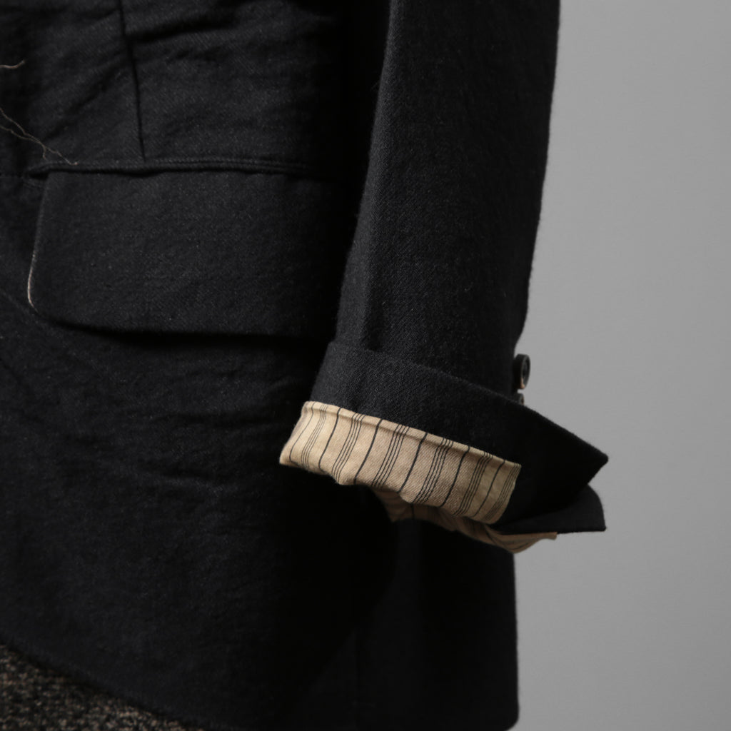 ZIGGY CHEN ジギーチェン / 24AW 美品 Raw-Edge Shoulders Three Button Jacket / ジャケット / 0M2430906 / size 46 (BLACK)