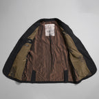 ZIGGY CHEN ジギーチェン / 24AW 美品 Raw-Edge Shoulders Three Button Jacket / ジャケット / 0M2430906 / size 46 (BLACK)