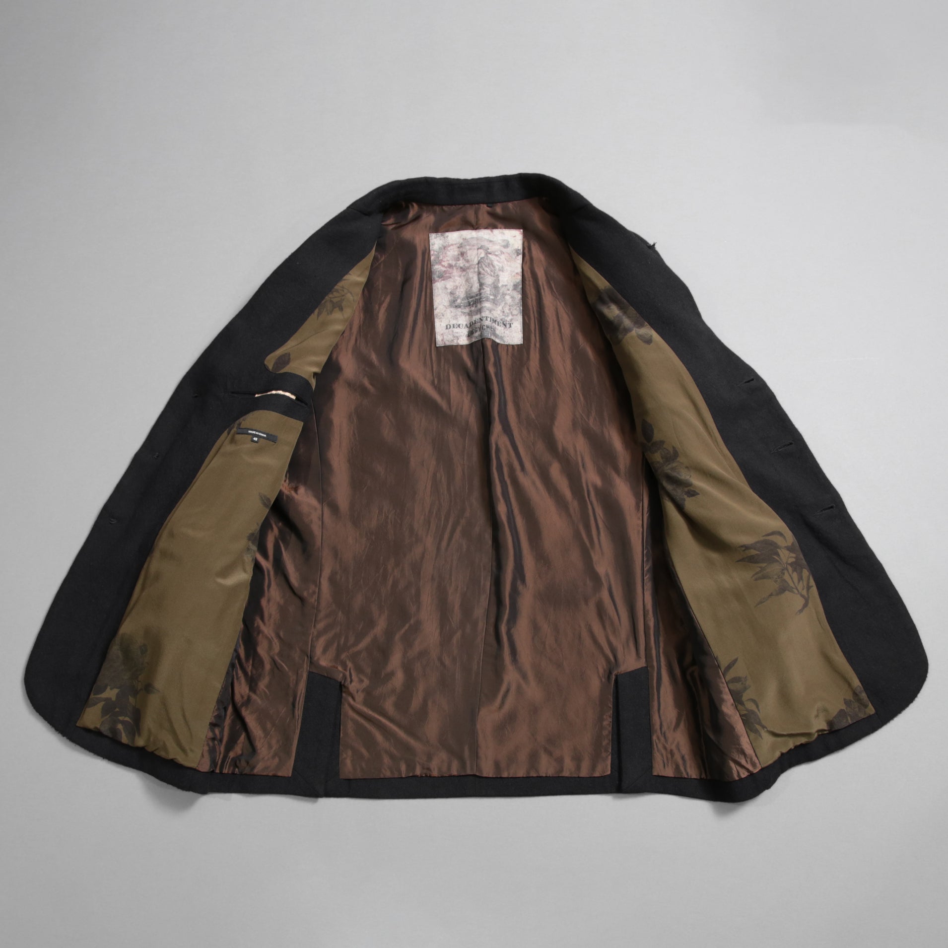 ZIGGY CHEN ジギーチェン / 24AW 美品 Raw-Edge Shoulders Three Button Jacket / ジャケット / 0M2430906 / size 46 (BLACK)