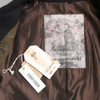 ZIGGY CHEN ジギーチェン / 24AW 美品 Raw-Edge Shoulders Three Button Jacket / ジャケット / 0M2430906 / size 46 (BLACK)