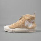 DIOR ディオール × ERL / 23SS ラビットモチーフ シアリング ボア ハイトップ スニーカー B23 / size 38 (BEIGE) シューズ