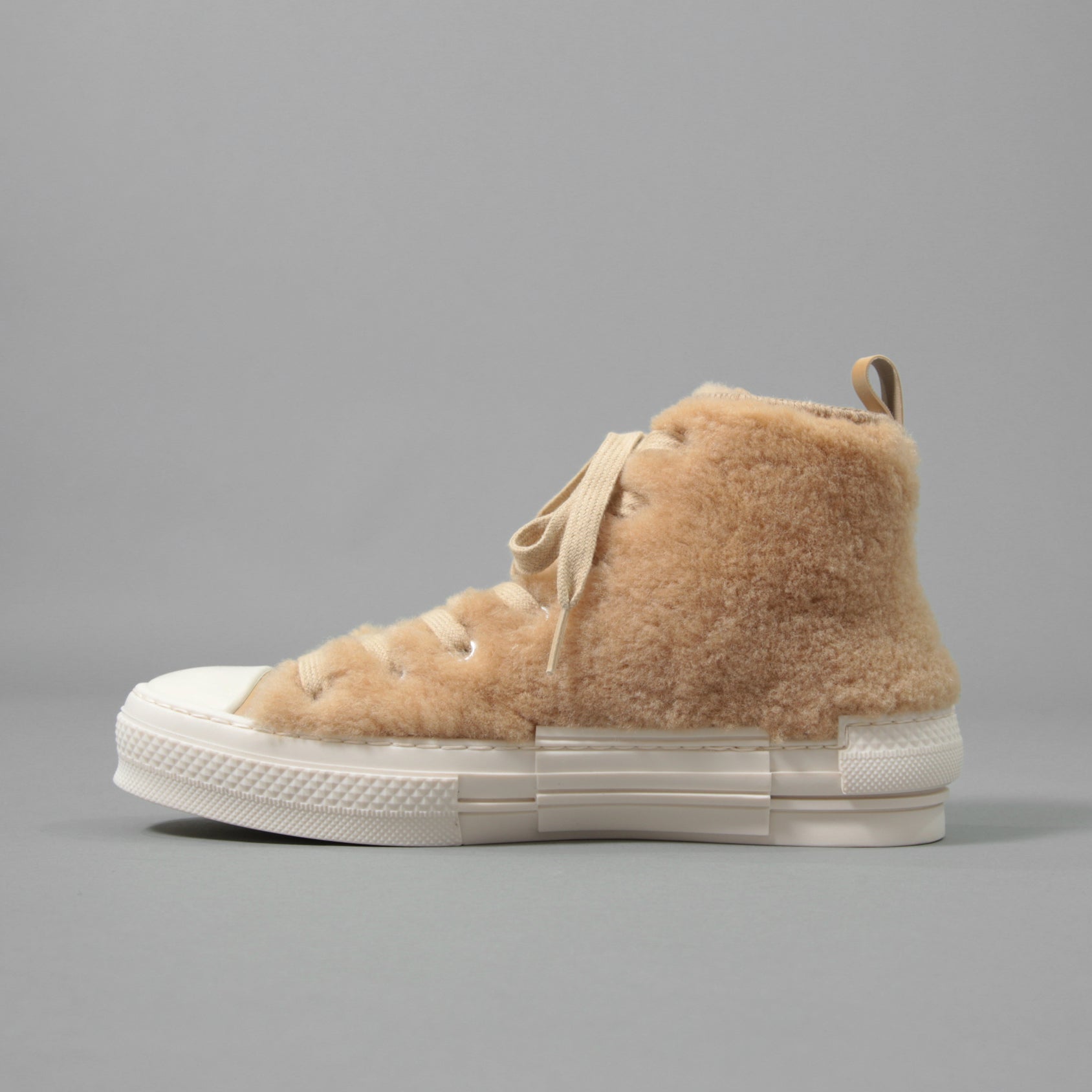 DIOR ディオール × ERL / 23SS ラビットモチーフ シアリング ボア ハイトップ スニーカー B23 / size 38 (BEIGE) シューズ