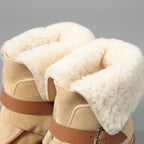 新品 HERMES エルメス / Stiefeletten Hemisphere エミスフェール アンクルブーツ /  ムートン ボア / size 37.5 (24cm) BEIGE